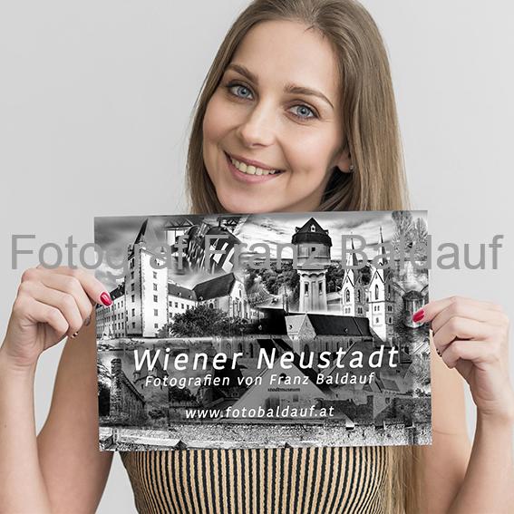 "WIENER NEUSTADT" fotografiert von Franz Baldauf 4 Frau mit Wiener Neustadt Dauer-Bild-Kalender