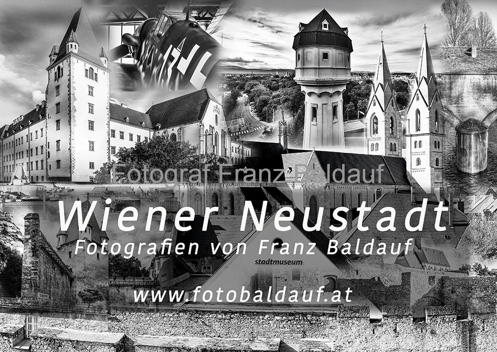 "WIENER NEUSTADT" fotografiert von Franz Baldauf 1 Wiener Neustadt fotografiert von Franz Baldauf. 13 Blätter A3 Schwarzweiß Dauer-Bild-Kalender - Zeitlose Eleganz für jeden Raum